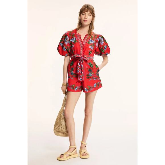 FARM Rio Pants - FARM Rio Sweet Bloom Bouquet Romper